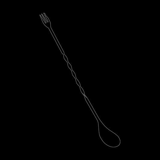 Bar Spoon With Fork End